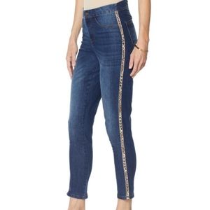 cenia convi jeans ankle Length Jeans Basic Signature Style with Leopard print
